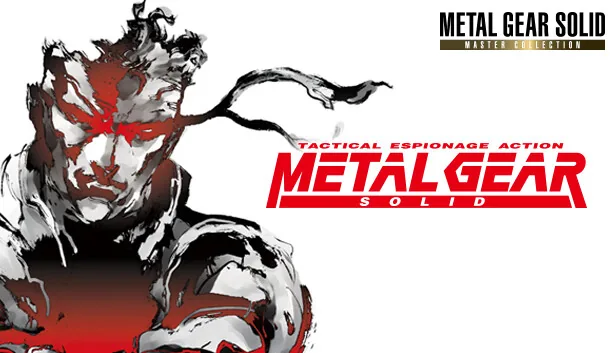 Metal Gear Solid key art — Solid Snake ink portrait by Yoji Shinkawa