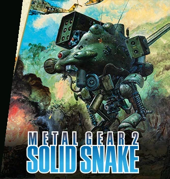 Metal Gear 2: Solid Snake original box art — TX-55 Metal Gear mech