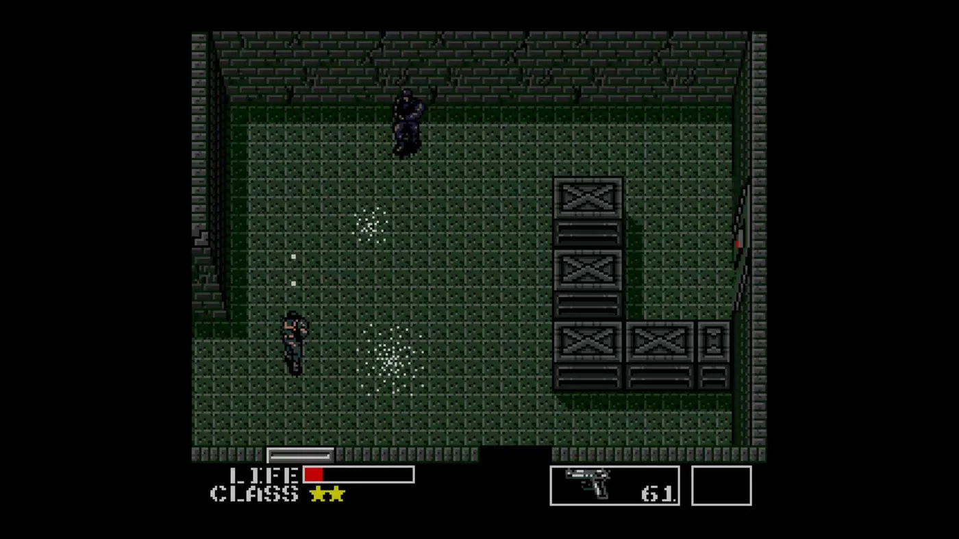Metal Gear 2 building interior gameplay