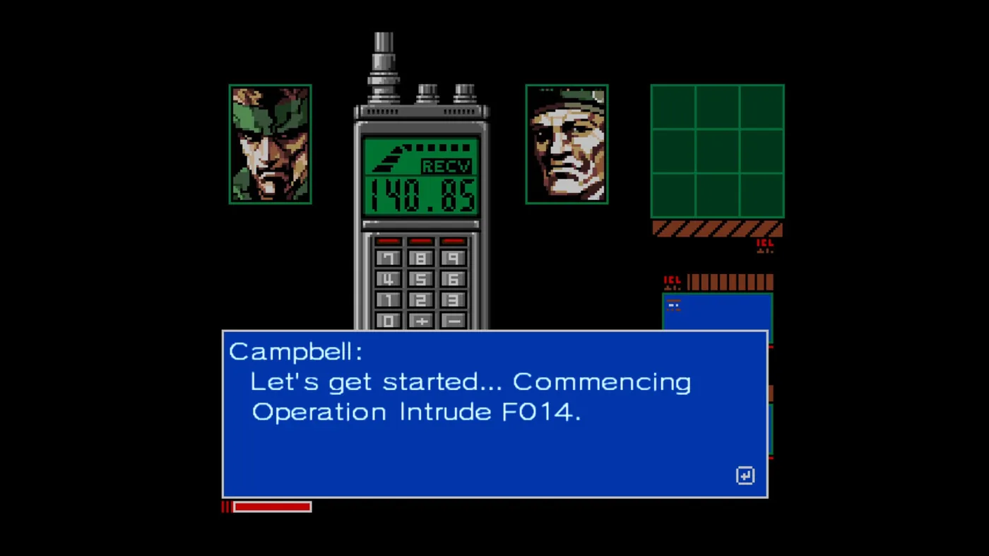 Metal Gear 2 forest maze gameplay