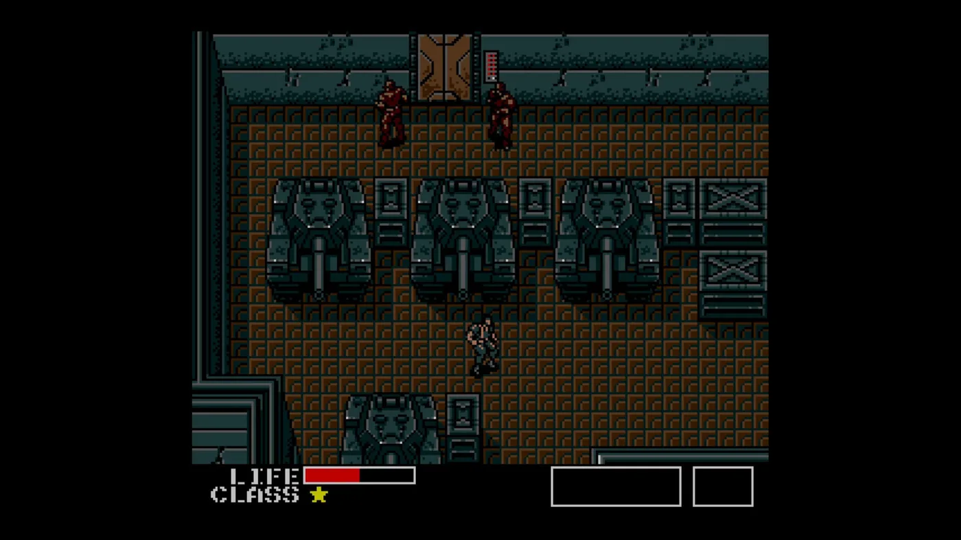 Metal Gear tank garage gameplay