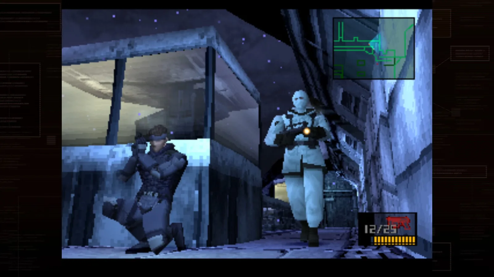 MGS1 snowfield chase screenshot
